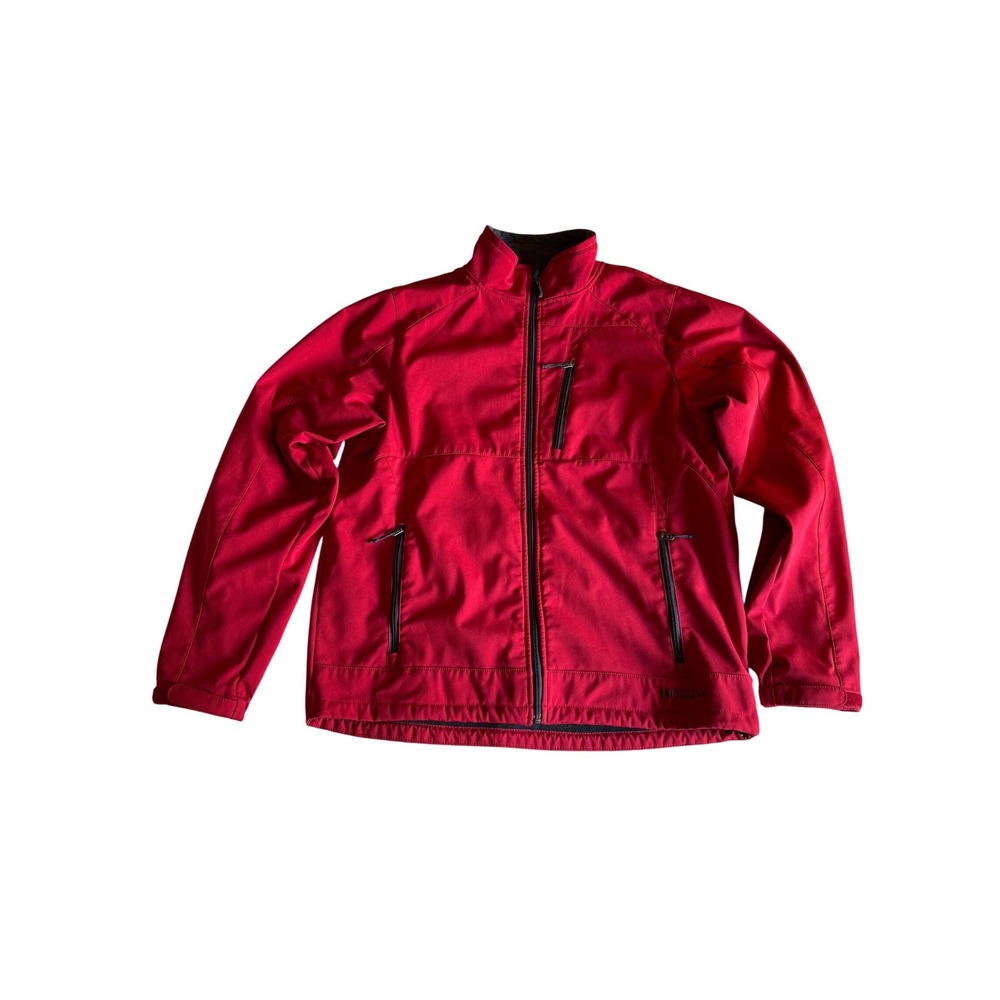 Black Diamond Mens Red Softshell Fleece Lined Jacket Vintage 90s L